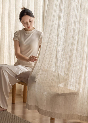Linen Sheer Living Room Sifting