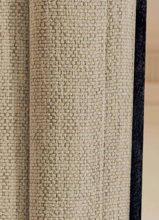 Living room blackout curtain in thick textured fabric