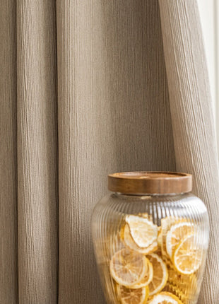 Velvet curtain discreet pattern living room