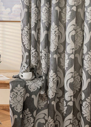 Double Leaf Pattern Curtains