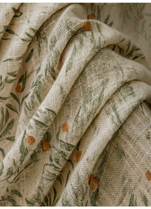 Provencal Green Leaves Curtain