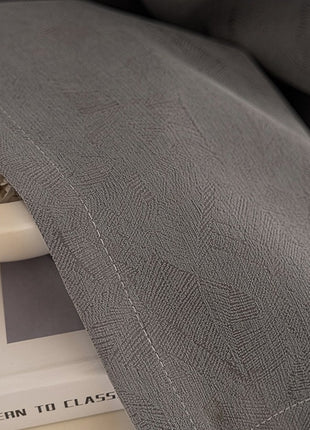 Modern natural jacquard gray herringbone curtain