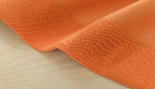 Orange Curtain Modern Living Room