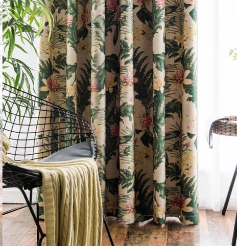 Jungle Green Curtain