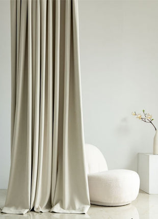 Off White Chenille Curtain
