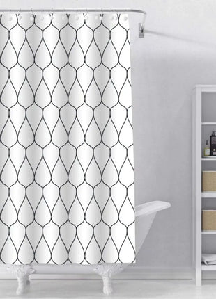 Geometric Pattern Shower Curtain (W71" x H79")