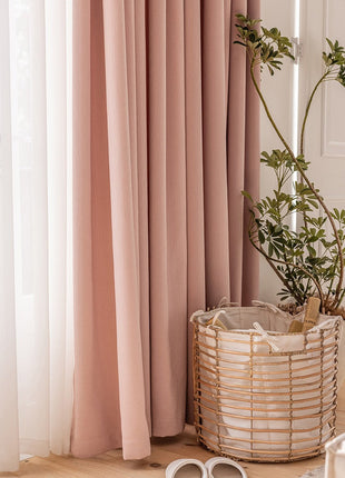 Velvet curtain discreet pattern living room