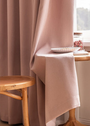 Velvet curtain discreet pattern living room