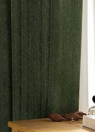 Chenille jacquard insulating curtain for living room