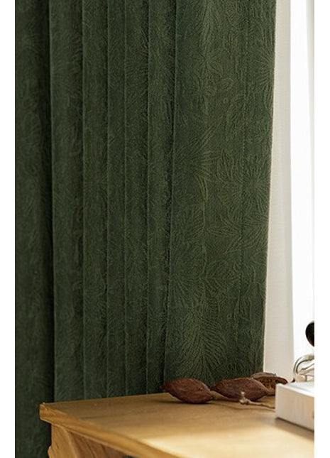 Chenille jacquard insulating curtain for living room