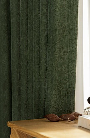 Chenille jacquard insulating curtain for living room