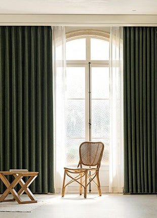 Chenille jacquard insulating curtain for living room