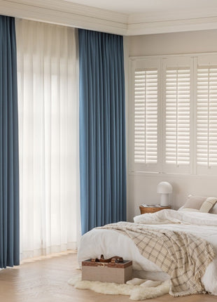 Duck Blue Scandinavian Curtain