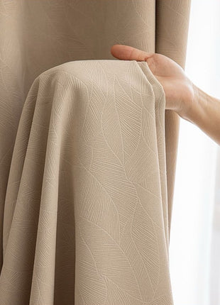 Chenille fabric blackout curtains