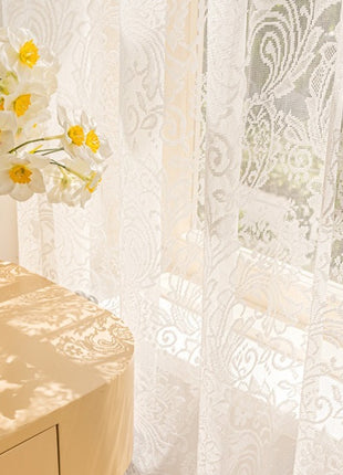 Lace Sheer Vintage Living Room