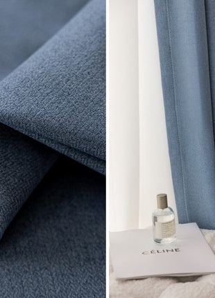 Duck Blue Scandinavian Curtain