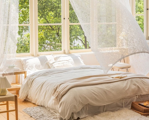 Lace Sheer Vintage Living Room