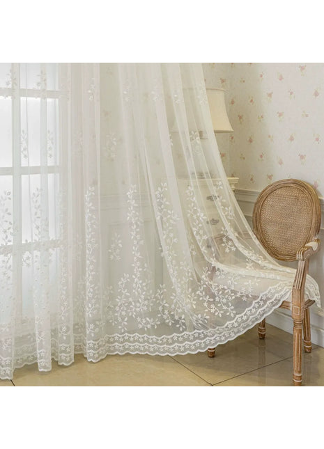 White Lace Sheer Trend Home