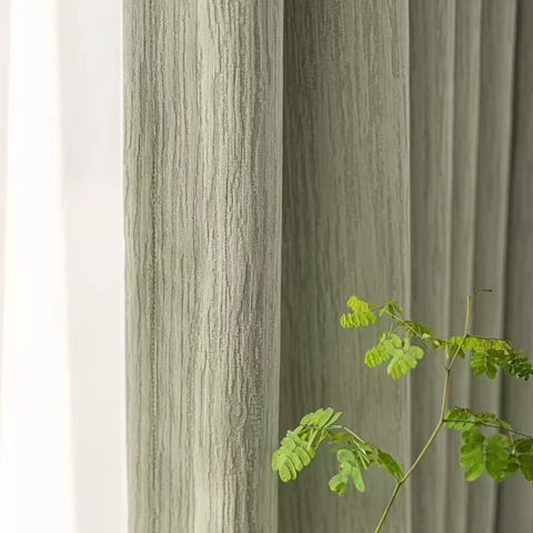 Chenille Green Curtain