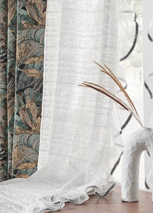 Blackout curtains art deco blue elegant living room