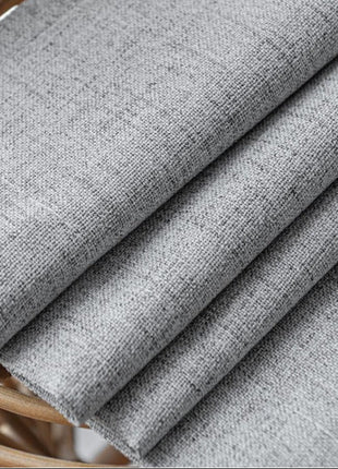 Dark gray jacquard blackout curtain