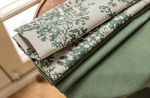 Green Pattern Curtain