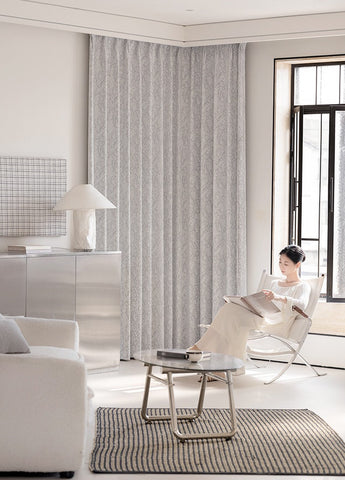 Chenille jacquard insulating curtain for living room