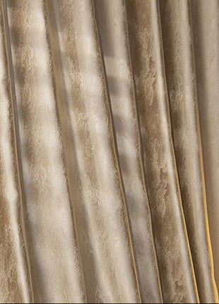 Elegant Golden Beige Curtain