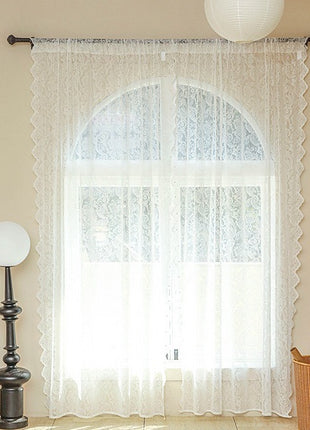 Lace Sheer Vintage Living Room