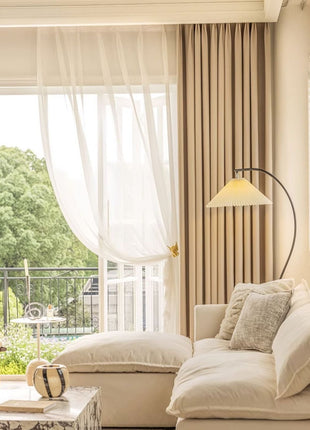 Elegant Linen Beige Curtain