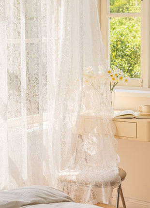 Lace Sheer Vintage Living Room