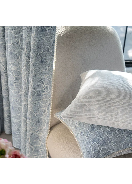 Luxury Blue Curtain Patterns