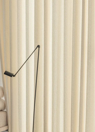 Beige woven curtain textured effect living room