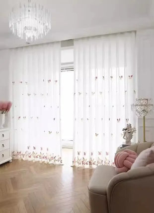 Sheer Flowers Pink Decoration