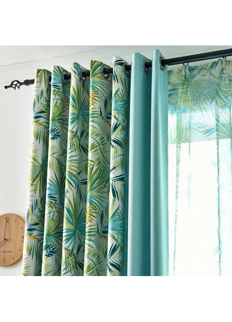 Tropical Leaves Curtain