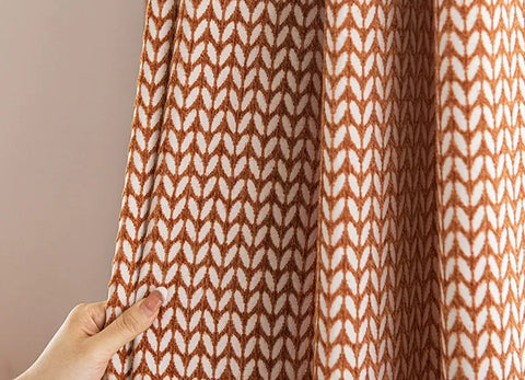 Modern Curtain Green Patterns