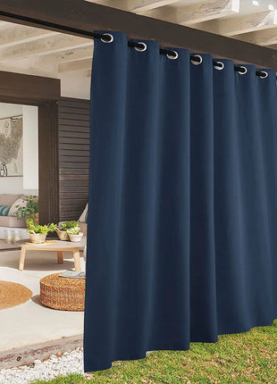 Blue Waterproof Outdoor Curtain