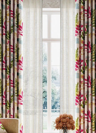 Colorful foliage curtain