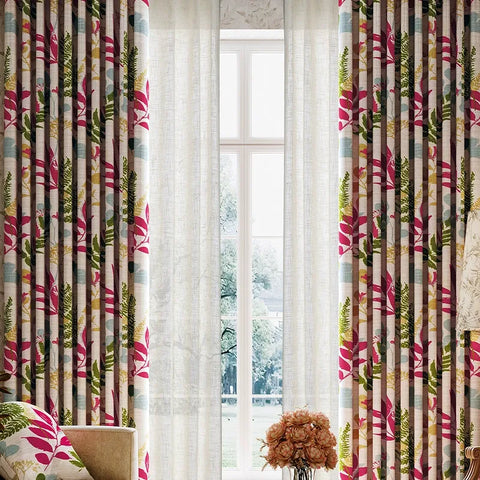 Colorful foliage curtain