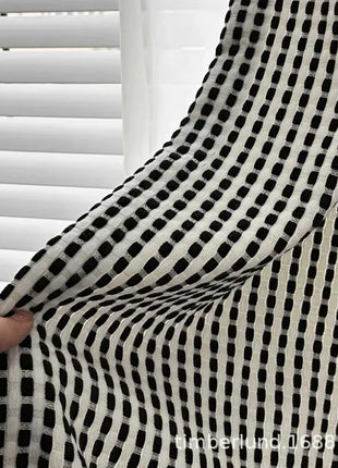 Black and White Curtain Design