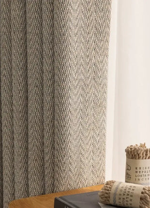 Light Blue Geometric Curtain
