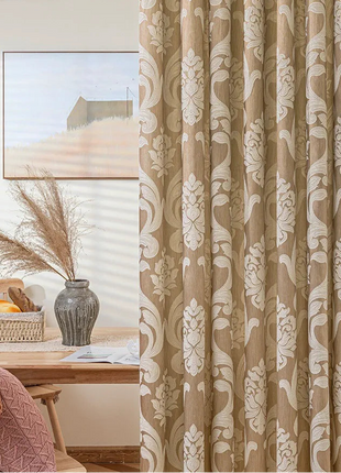 Double Leaf Pattern Curtains