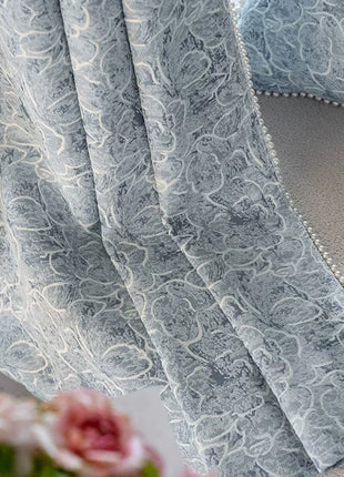 Luxury Blue Curtain Patterns