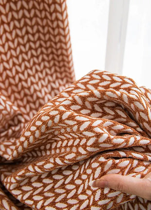Modern Curtain Green Patterns