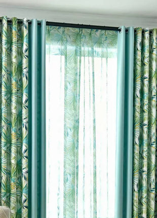 Tropical Leaves Curtain