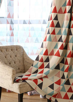 Geometric Pattern Curtain
