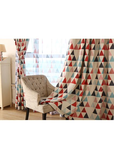 Geometric Pattern Curtain