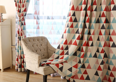 Geometric Pattern Curtain