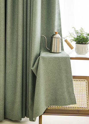 Sage Green Linen Curtain