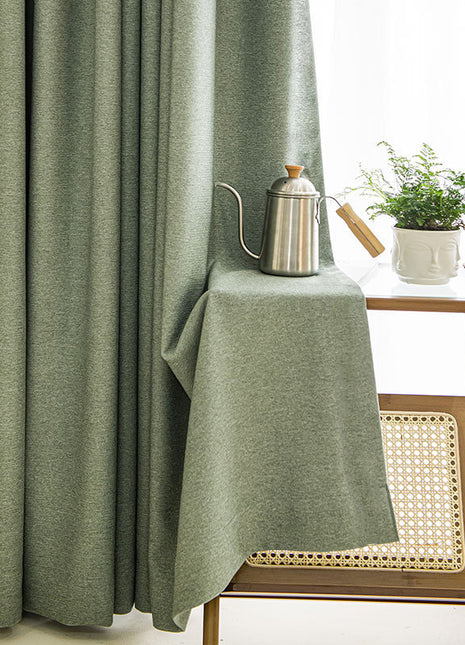 Sage Green Linen Curtain